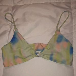 Aila blue swim top in tie dye. Never worn.
